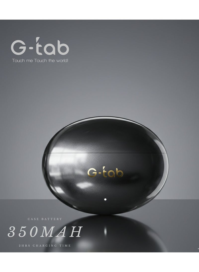 G-Tab CLIP3 Bluetooth Earbuds, Wireless Earphones, Open-Ear Clip TWS Earbuds with C-Bridge Design, ENC Noise Cancelling Mic, Touch Control, Long Battery Life, Type-C Charging, Compatible with iPhone & Android - Image 3